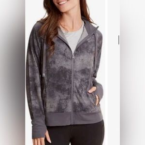 💙DANSKIN Full Zip Marble Hoodie L💙